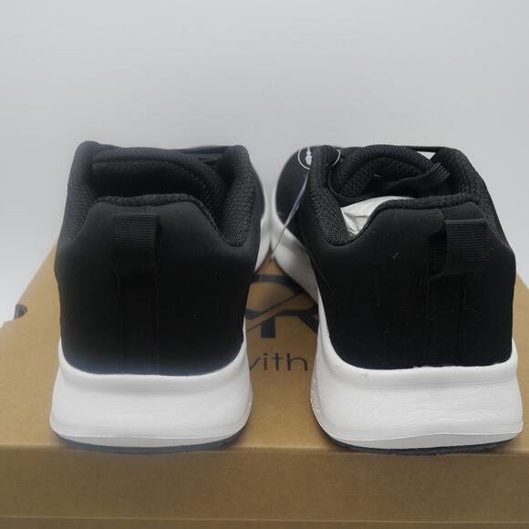 NEW Ortho+rest Men's 8 Shoes Pain Relief Running Sneakers Wide Toe Box BLACK - Picture 3 of 10